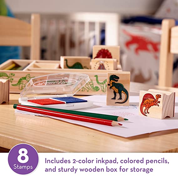 Melissa and doug dinosaur stamp clearance set