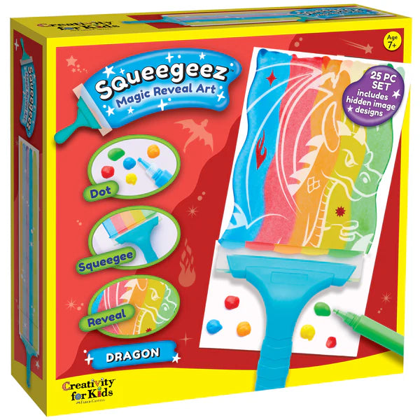 Dragon Squeegeez Magic Reveal Art - Creativity For Kids