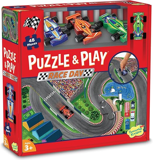 Race Day - Puzzle and Play - Peaceable Kingdom