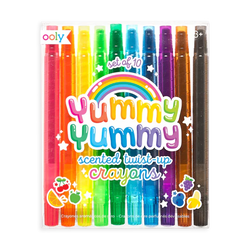 Yummy Yummy Scented Twist Up Crayons - Set of 10