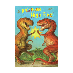 Dinosaur Birhday High Five Card