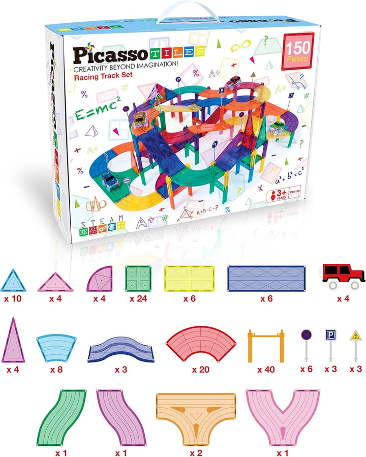 150pc Magnetic Racetrack Set - Picasso Tile