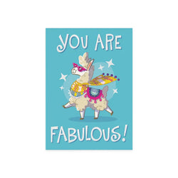 Fabulous Llama Birthday Card