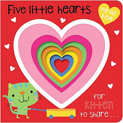 Five Little Hearts Pop Out and Play Board Book