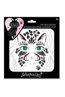 Black Cat Face Stickers - Great Pretenders