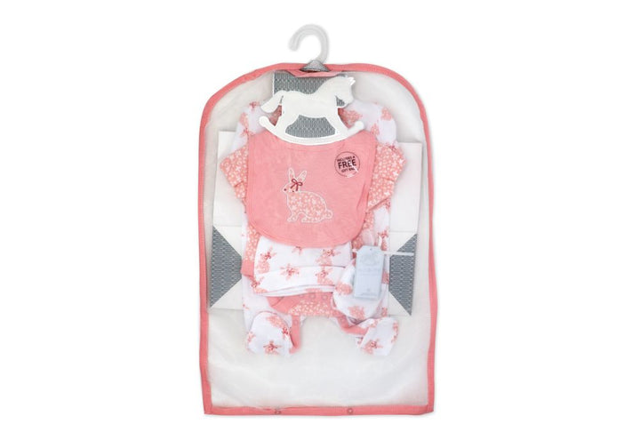 Bunny 5pc Infant Set with Gift Bag - Size 0-3 mth