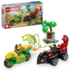 Spin and Electro Dinosaur Vehicle Chase - Lego Marvel Spidey and Friends