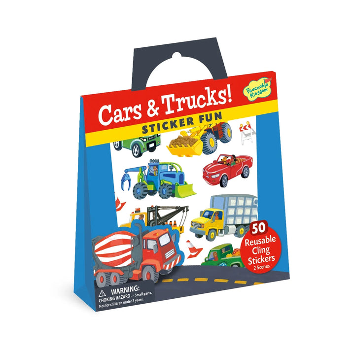 Cars & Trucks Reusable Sticker Tote