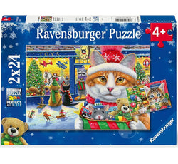 Christmas Kitties 2 x 24pc Puzzle