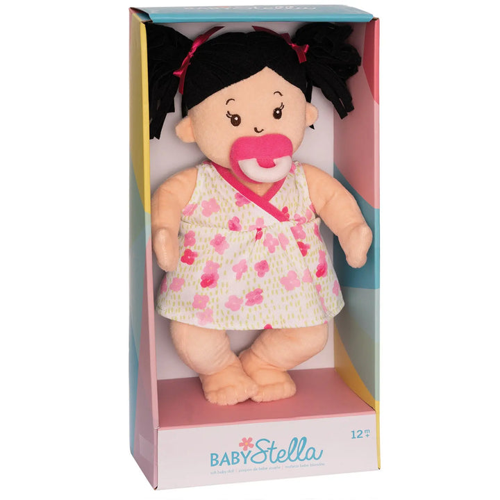 Baby Stella Peach Doll - Black Hair