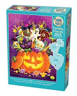 Tricky Treats 350pc Family Puzzle Cobble Hill - Halloween