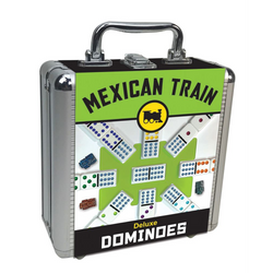 Mexican Train Double 12 Dominoes with Tin