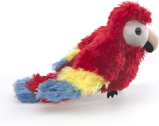 Mini Scarlet Macaw Finger Puppet