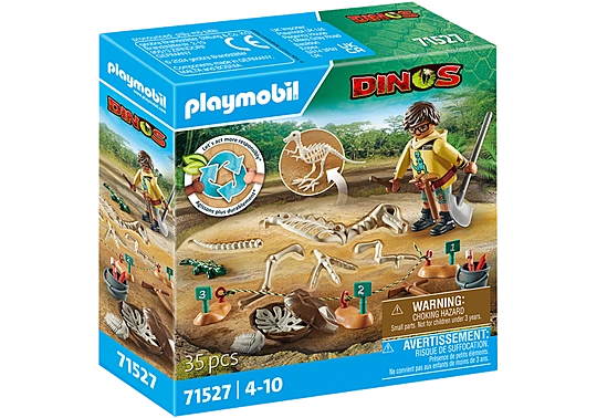 Archaeological Dig Wtih Dinosaur Skeleton - Playmobil Dinos