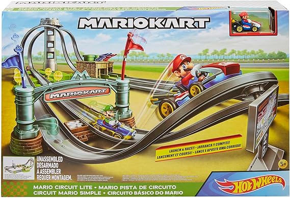 Hot Wheels - Mario Kart Mario Circuit Lite Track Set