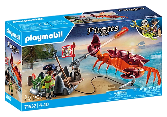 Battle with the Giant Crab - Playmobil Pirates