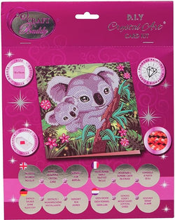 Koala Hugs: Crystal Art Card Kit