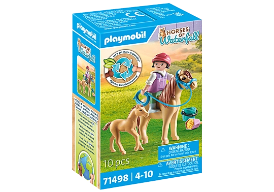 Child with Pony and Foal - Playmobil Horses of Waterfall