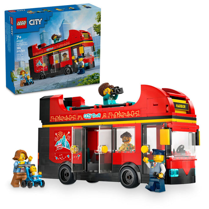 Red Double-Decker Sightseeing Bus - Lego City