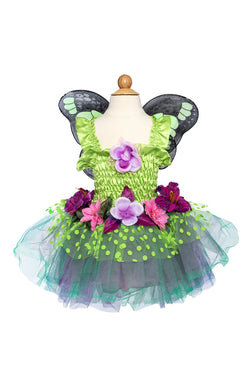 Fairy Blooms Deluxe Dress with Wings Green Sz 3-4