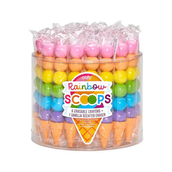 Rainbow Scoops Stacking Erasable Crayons & Scented Eraser