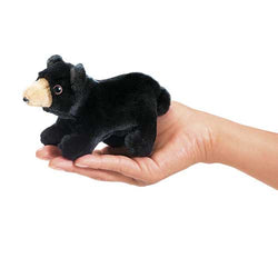 Mini Black Bear Finger Puppet