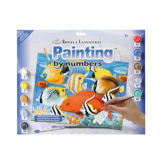 Paint-By-Number Large Tropical Fish