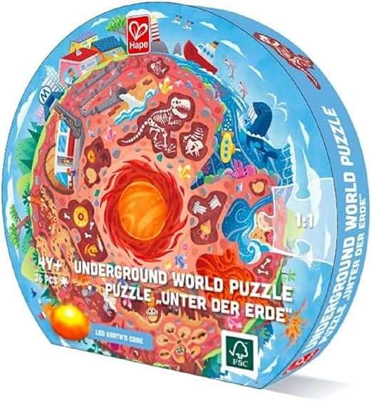 Centre of the Earth Puzzle - Underground World Puzzle Hape