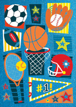 Sports Pattern Greeting Card