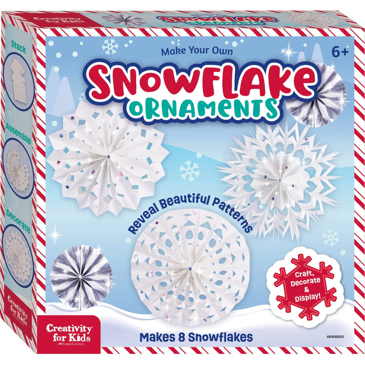 Make Your Own Snowflake Ornaments - Creativity For Kids