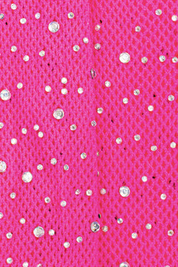 Rhinestone Tights Hot Pink Size 3-8