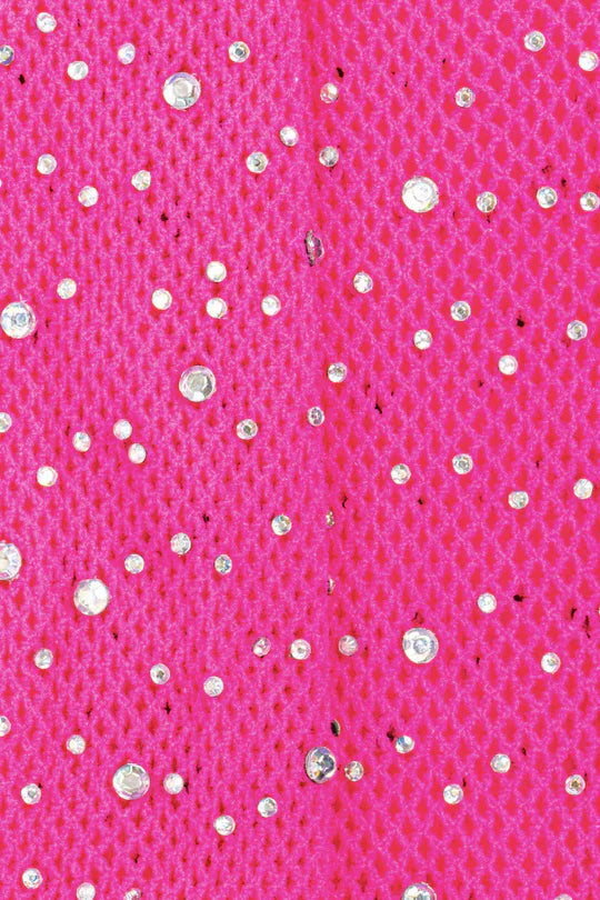 Rhinestone Tights Hot Pink Size 3-8