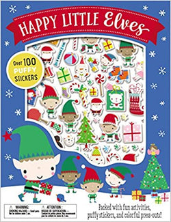 Happy Little Elves with Puffy Stickers Book