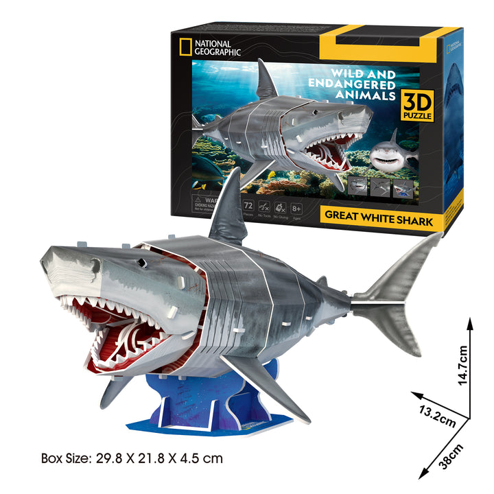 National Geographic Great White Shark 3D Puzzle