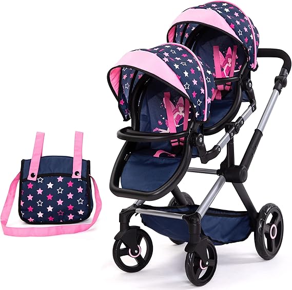 Star Pattern Twin Doll Stroller