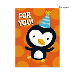 Penguin with a Party Hat Gift Card Size