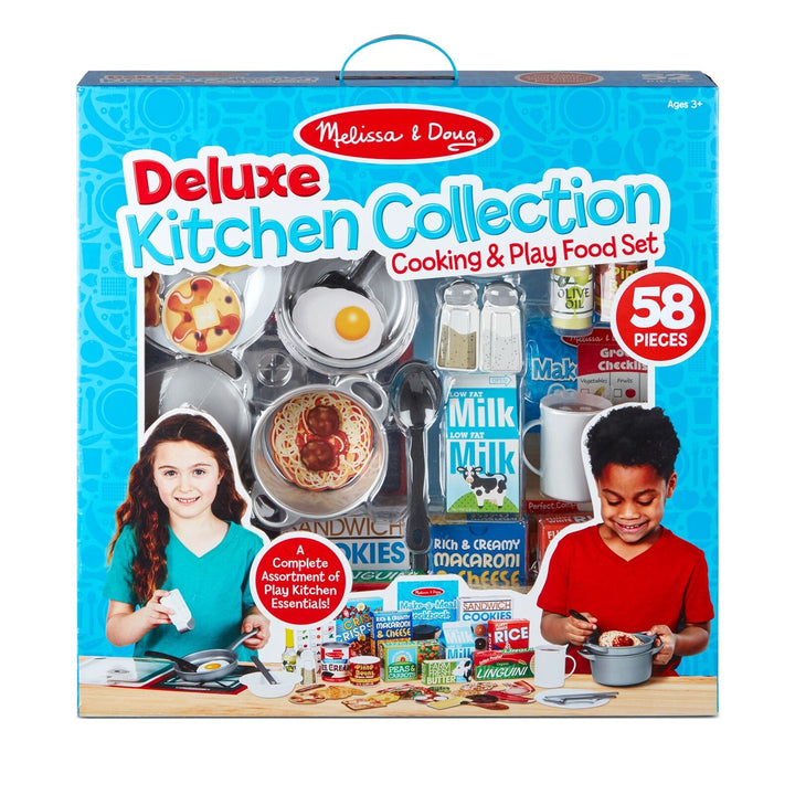 Deluxe Kitchen Collection Cooking & Play Food Set - Melissa & Doug