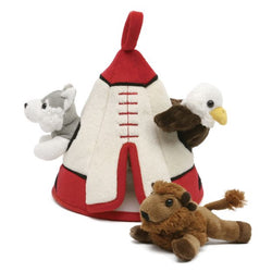 9" TeePee Finger Puppet House