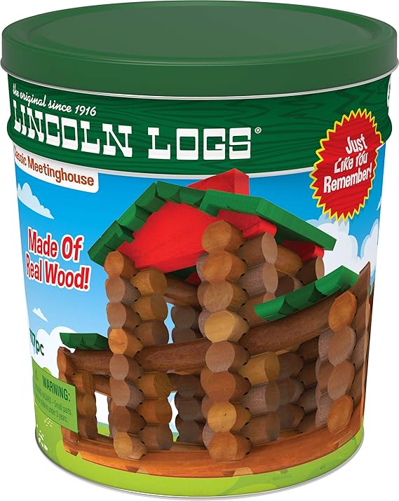 Lincoln Logs - 117 PC Classic Meeting House Tin