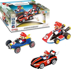 Mario Kart Mario 3pk Pull-Backs (Mario Kart 8/Wild Wing/Mach 8) Carrera