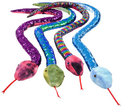 Sequined Snake Plush 26"