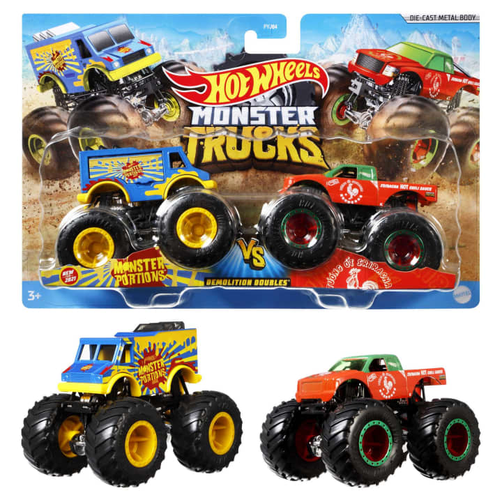 Hot Wheels Monster Trucks Demolition Double Assortment