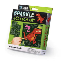 Dinosaur Sparkle Scratch Art